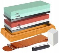 KAMIEŃ WODNY OSTRZAŁKA DO NOŻY KORUND OSEŁKA STALKA DO OSTRZENIA