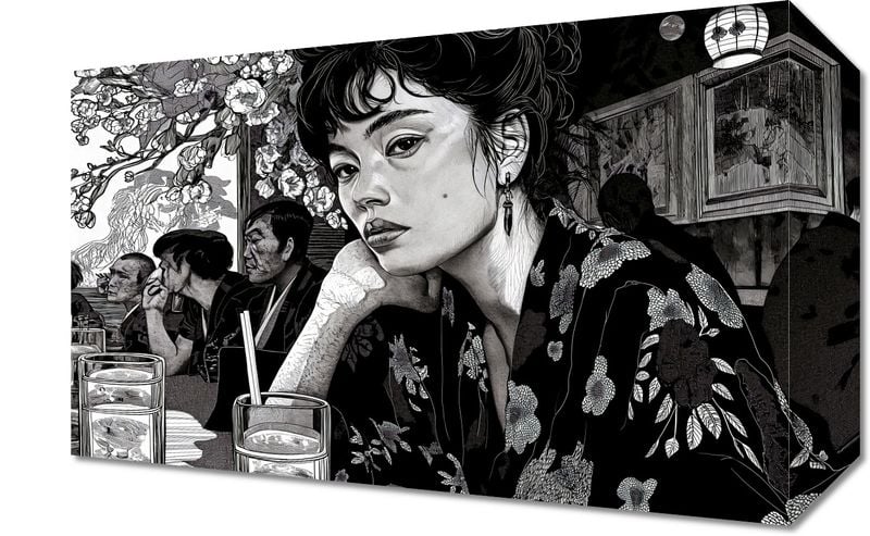 Obraz 30x20cm Czarne Kimono zdjęcie 1