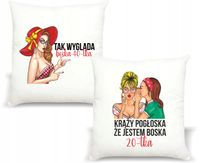 FOTO Poduszka Prezent na urodziny BOSKA 20 40-tka