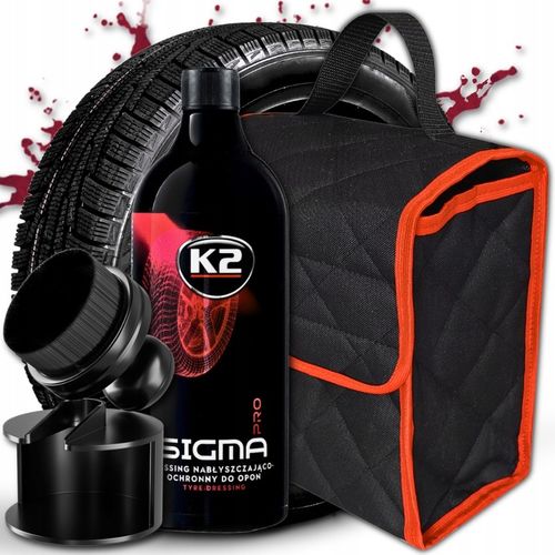 K2 SIGMA TRACO NABŁYSZCZANIE OCHRONA dressing OPON APLIKATOR KUFEREK RZEP na Arena.pl