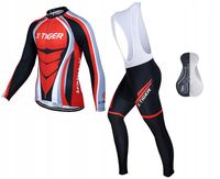 X-TIGER Strój Rowerowy Komplet Kolarski Zestaw Bluza Leginsy TERMO S