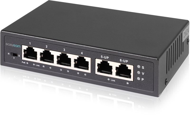 Switch PoE EasyCam 4FE z uplinkiem 60W zdjęcie 6