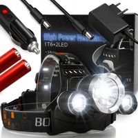 LATARKA CZOŁOWA LED CZOŁÓWKA WODOODPORNA NA CZOŁO BIWAK KEMPING +