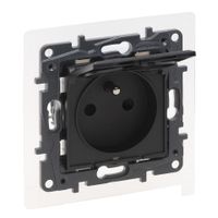 Niloe Step - Gniazdo 2P+Z - IP44 16 A - 230 V~ - bez przesłony, zaciski śrubowe - Czarne Legrand 863535
