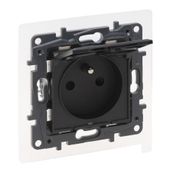 Niloe Step - Gniazdo 2P+Z - IP44 16 A - 230 V~ - bez przesłony, zaciski śrubowe - Czarne Legrand 863535