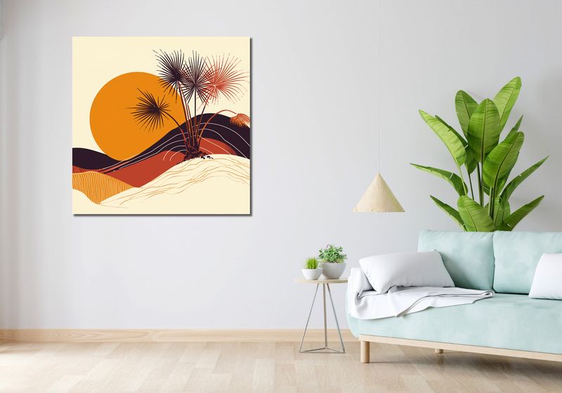 Obraz 100x100cm Słoneczny Horyzont zdjęcie 2