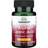 SWANSON ALA kwas alfa liponowy 50mg 120 kapsułek Układ nerwowy SERCE STRES