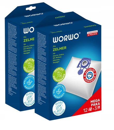 24x WORKI DO ODKURZACZA ZELMER ODYSSEY ELF METEOR WORWO ZMB02K + na Arena.pl