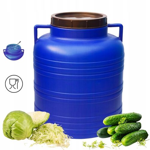 BECZKA PLASTIKOWA 40 L DO KISZENIA KAPUSTY NA WODĘ DESZCZÓWKĘ OGÓRKI na Arena.pl