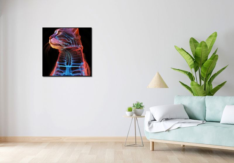 Plakat 70x70cm Anatomia Kota zdjęcie 4