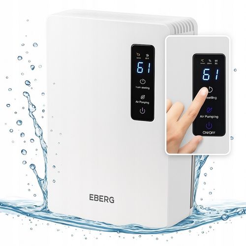 DUŻY OSUSZACZ POWIETRZA POCHŁANIACZ WILGOCI OCZYSZCZACZ UV EBERG 2200ml 65W na Arena.pl