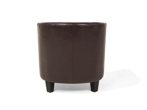 Fotel ekoskóra brązowy BORWICK na Arena.pl