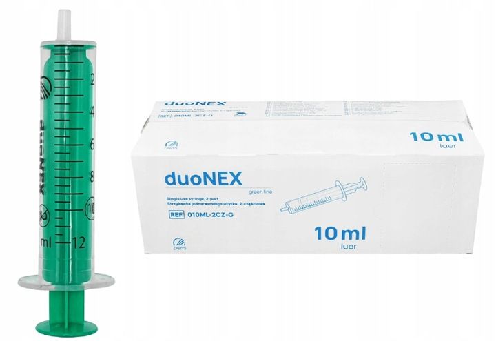 Strzykawki 2-częściowe 10 ml Luer 100 szt zdjęcie 1