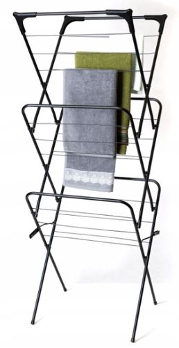 3 POZIOMOWA STOJĄCA SUSZARKA PIONOWA NA PRANIE DO UBRAŃ SKŁADANA WYSOKA na Arena.pl