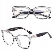 SOLIDNE Damskie Okulary Zerówki do KOMPUTERA Blue Light OPRAWKI Teleskopy