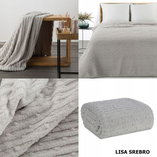 Komplet narzut na kanapę + fotele gruby ciepły koc mikrofibra 3D kolory HIT na Arena.pl