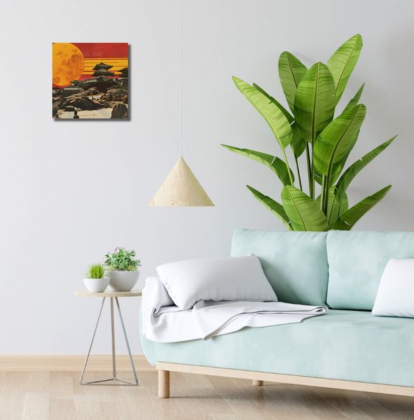 Obraz 30x30cm Krajobrazy Czerwonego Słońca zdjęcie 2