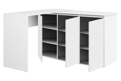 Biurko narożne MEGAN N1 białe na Arena.pl