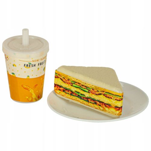 ZABAWKOWE JEDZENIE AKCESORIA DO KUCHNI DLA DZIECI PLASTIKOWE ZESTAW 56 EL. na Arena.pl