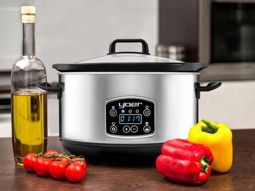 Wolnowar Garnek ceramiczny Slow Cooker Yoer INOX LCD 280W 4,5L na Arena.pl