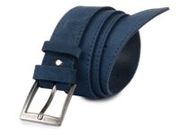 BELTIMORE niebieski męski pasek skórzany pudełko W27