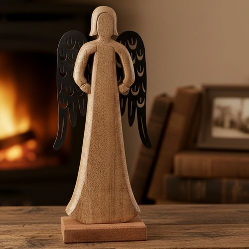 Figurka drewniana anioł MANGO 32,5 cm na Arena.pl