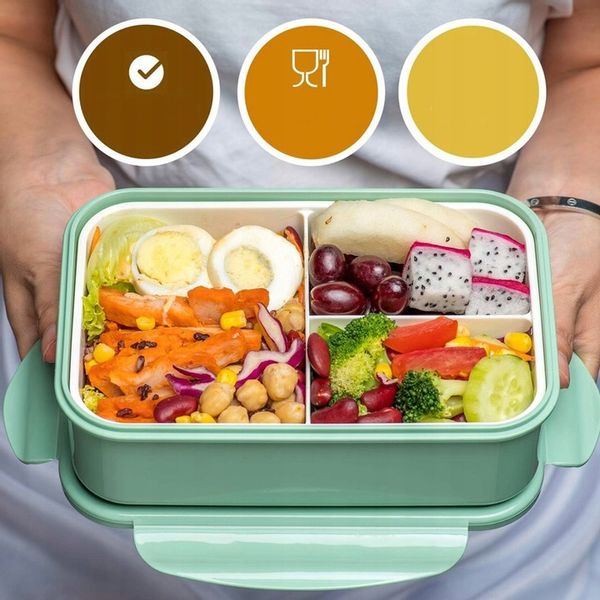 ŚNIADANIÓWKA LUNCHBOX POJEMNIK BOX BENTO 1400ML DZIECKA PUDEŁKO DO SZKOŁY zdjęcie 12