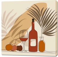 Obraz 100x100cm Winko przy Palmach