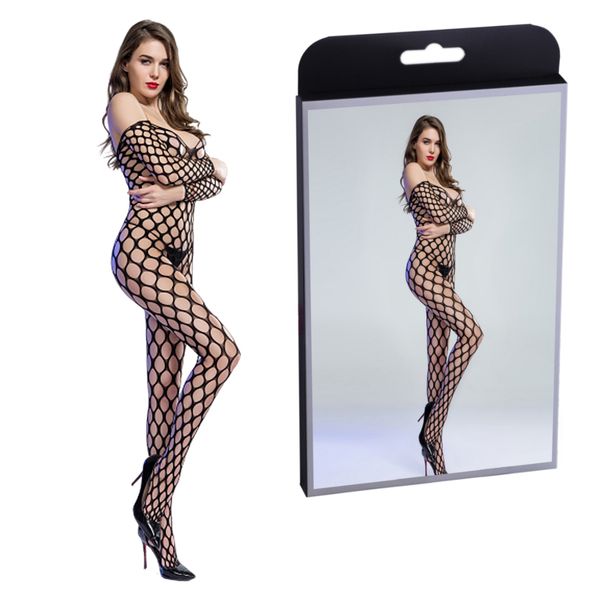 Bodystocking Siateczka Z Dużymi Oczkami S/L (038) zdjęcie 1
