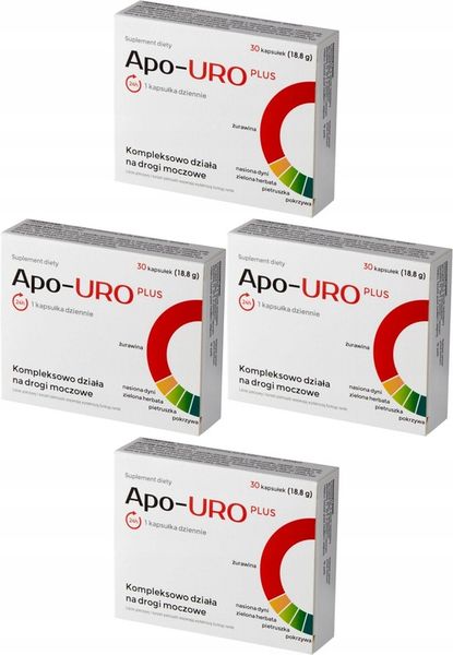 Apo-URO Plus Wsparcie Dróg Moczowych 30 Kapsułek zdjęcie 1