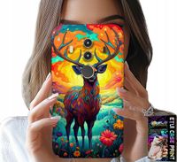 ETUI DO HUAWEI MATE 10 PRO - KOLOROWE WZORY JELEŃ ŁOŚ ZWIERZĘTA LEŚNE
