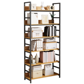 Regał na książki wysoki szafka loft metalowa industrialna duża