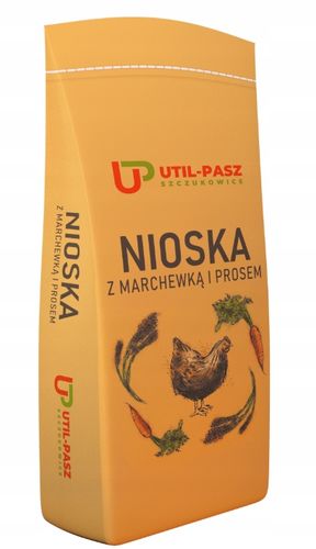 Karma dla kur UTIL-PASZ Nioska z marchewką i prosem 25 kg na Arena.pl