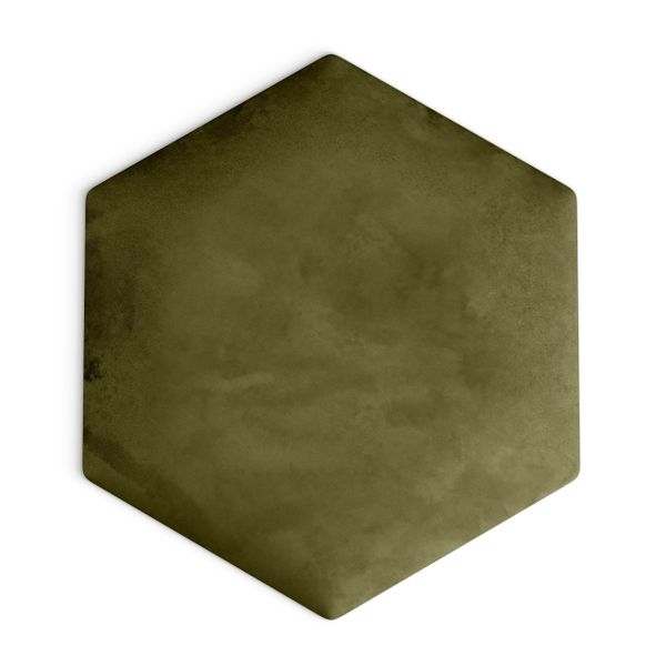 PANELE TAPICEROWANE PLASTER MIODU Heksagon KHAKI 26cm x 30cm zdjęcie 2