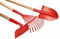 ZESTAW NARZĘDZIA OGRODOWE GRABIE MOTYKA DLA DZIECI