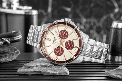 zegarek męski casio mtp-1374d-5a2 + box na Arena.pl