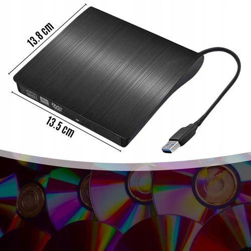 NAPĘD CD-R/DVD-ROM/RW ZEWNĘTRZNY USB 3.0 NAGRYWARKA PRZENOŚNY ODTWARZACZ na Arena.pl