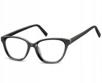 Damskie okulary zerówki KOCIE Oprawki korekcyjne optyczne SUNOPTIC czarne