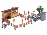 DUŻA FARMA GOSPODARSTWO 49 EL. PLANSZA + ZWIERZĘTA I MASZYNY DLA DZIECI