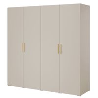 Szafa uchylna Napoli 4D 200 Kaszmir (złoty uchwyt)