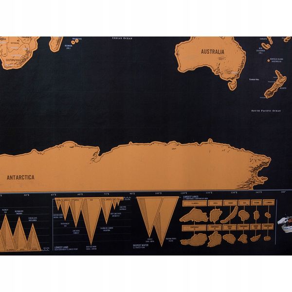 Mapa świata zdrapka dla podróżnika 82 x 59 cm zdjęcie 8