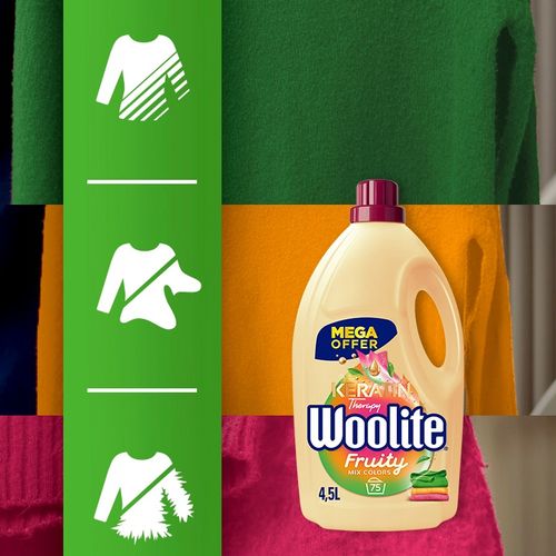 Woolite Fruity do Kolorów z Keratyną 4,5l/75 prań na Arena.pl