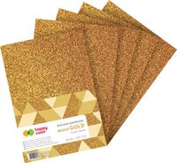 ARKUSZE PIANKOWE A4 5 SZT GOLD BROKAT HAPPY COLOR