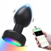LED ŚWIECĄCY KOREK ANALNY sterowany APP Zdalne sterowanie