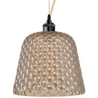 LAMPA wisząca RIO ML5554 Milagro loftowa OPRAWA szklana ZWIS glamour bursztynowy czarny