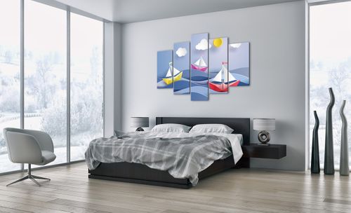 Obraz Na Płótnie - Statek Rysunek - 150X100 Cm - Ea150X100-2964 na Arena.pl