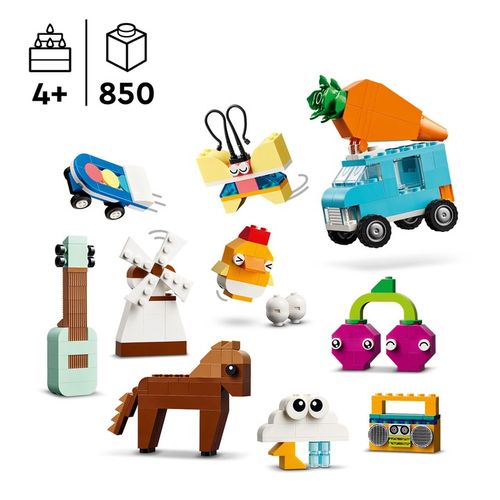 DUŻY ZESTAW PUDEŁKO klocków LEGO CLASSIC DLA DZIECI KREATYWNYCH 850el na Arena.pl