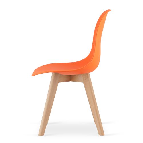 Krzesło KITO pomarańcz / nogi naturalne x 4 na Arena.pl