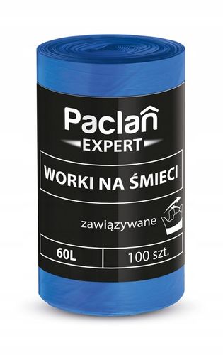 Worki na Smieci PACLAN EXPERT Wiazane 60L 200 szt na Arena.pl