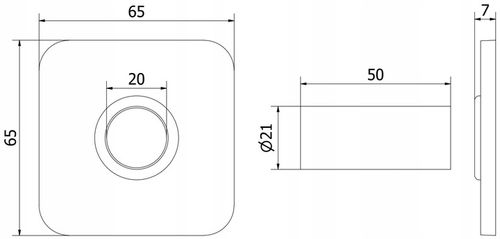 MEXEN ZESTAW MASKUJĄCY DO GRZEJNIKA ROZETY POJEDYNCZE + TULEJE CZARNY na Arena.pl